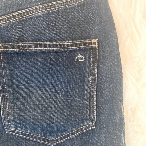 Rag & Bone Dive Frayed Hem Denim Skirt - Picture 11 of 14